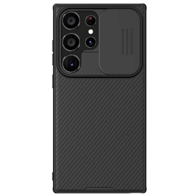 Abbildung von Nillkin Camshield Pro Schutzhülle für Samsung Galaxy S24 Ultra (17,7 cm), magnetisch, funktioniert mit Magsafe Ladegerät, Kameraschieber, doppellagiger Schutz, TPU + PC