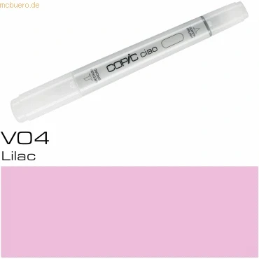Abbildung von COPIC Ciao Marker Typ V 04, Lilac, vielseitiger Layoutmarker, mit einer mittelbreiten und Brush Spitze