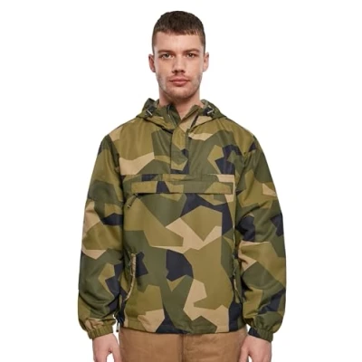 Abbildung von Brandit Accessoires PULL OVER Windbreaker, Herren, Größe: XL, Swedisch camo
