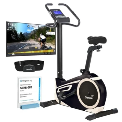 Abbildung von Heimtrainer Morpheus Ergometer bis 150 kg Fitness Bluetooth 24 Programme