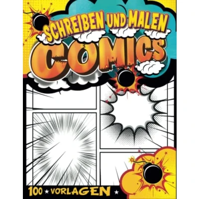 Abbildung von Comic Kreatives Buch Zeichnen Mädchen: Tagebuch Für Kinder Schreiben, Um Geschichten Zu Schreiben Schreibe Und Zeichne Comics 6 8