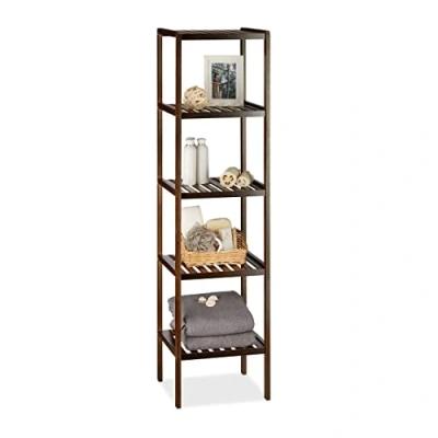 Abbildung von relaxdays Badregal Bambus dunkelbraun