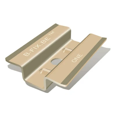 Abbildung von Edelstahl B Fix Clips zur blinden Befestigung von Terrassendielen Schachtel 100 Stück