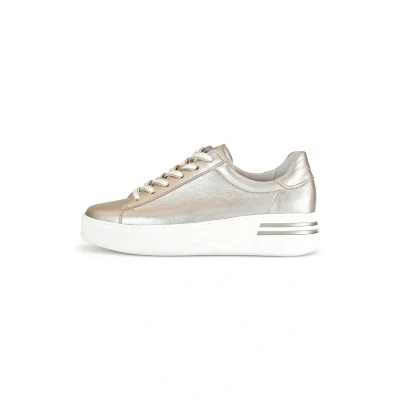 Abbildung von Gabor Damen Low Top Sneaker, Frauen Halbschuhe,schnürer,straßenschuhe,Strassenschuhe,Sportschuhe,Freizeitschuhe,Turnschuhe,Puder,35 EU / 2.5 UK