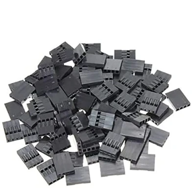 Abbildung von Aihasd 100PCS 4P Single Row Pin Header Female Connector 2,54mm 4