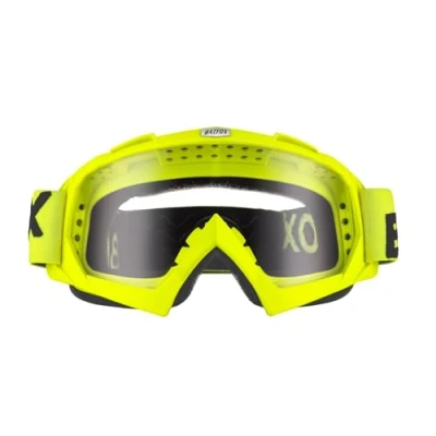 Abbildung von KINGBIKE Motocross Brille Mtb Dirt Bike ATV Crossbrille goggle Sicherheit Tactical Riding Motorradbrillen für Herren Damen Jugend Fit ÜBer (grün transparent, Erwachsene)
