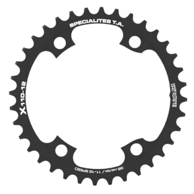Abbildung von Spécialités TA X110 4 Arm 12 Gang Kettenblatt, Schwarz, Inner 36t
