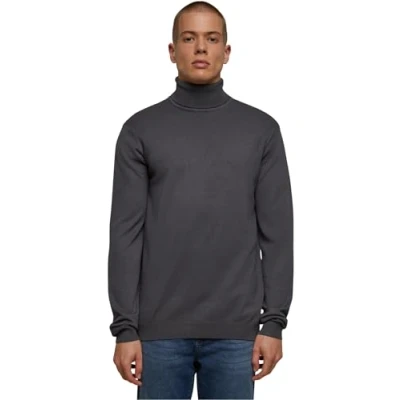 Abbildung von Urban Classics Turtleneck Strickpullover, Herren, Größe: XL, Darkgrey