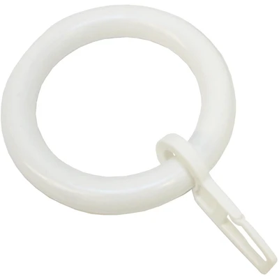 Abbildung von Gardinenring Gardinenringe Kunststoff mit Faltenlegehaken, GARDINIA, Gardinen, (10 St), Serie Spannstange Ø 23/26 mm