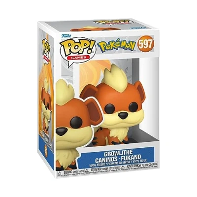 Abbildung von Funko Pop! Games: Pokemon Growlithe Fukano Vinyl Sammelfigur Geschenkidee Offizielle Handelswaren Spielzeug Für Kinder und Erwachsene Video Games Fans Modellfigur Sammler