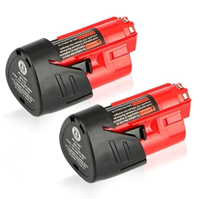 Abbildung von 2X Waitley M12 12V 3Ah Ersatzakku für Milwaukee Li ion Akku 48 11 2411 2440 2402 Werkzeuge…