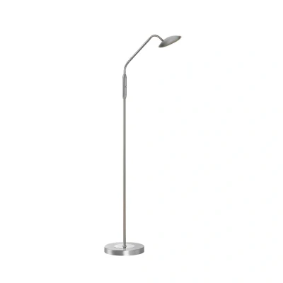 Abbildung von Fischer &amp; Honsel Stehleuchte, Tallrinickelfarben mattH: 135 cm, D: 23 A: 40 cmstufenlos dimmbarFarbtemperatureinstellung 3 Stufen1x LED 7,5 Watt 2700/3350/ 4000 K880 lm EEG: F40486