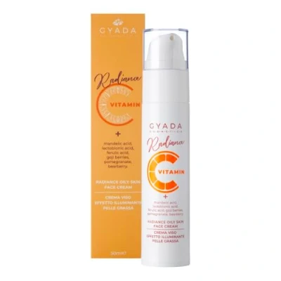 Abbildung von GYADA COSMETICS, Radiance Oily Skin Face Cream, Gesichtscreme zur Aufhellung fettiger Haut, normalisierende Wirkung, Antioxidans, Alterszeichen, Vitamin C Basis, 50 ml