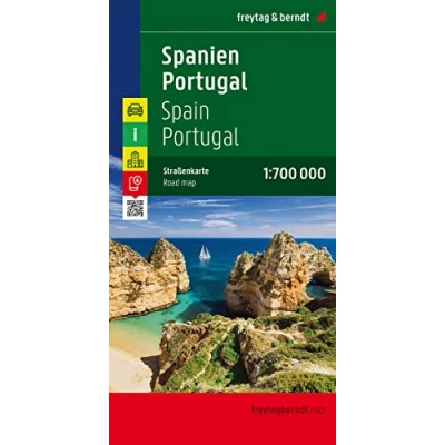 Abbildung von Spanien Portugal, Autokarte 1:700.000: Citypläne, Entfernungen in km, Ortsregister mit Postleitzahlen (freytag &amp; berndt Auto + Freizeitkarten)