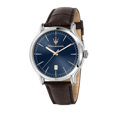 Abbildung von Maserati Uhr Braun dunkelblau, Herren, Größe: One Size, dunkelblau