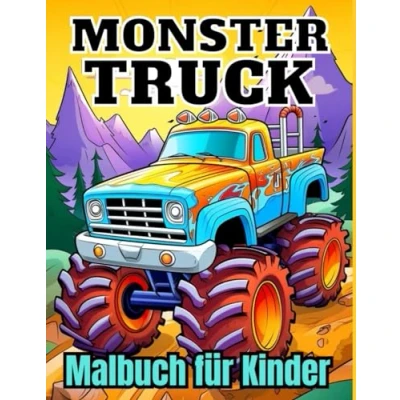 Abbildung von Monster Truck Malbuch für Kinder: Designs Jungen im Alter von 4 8 Jahren