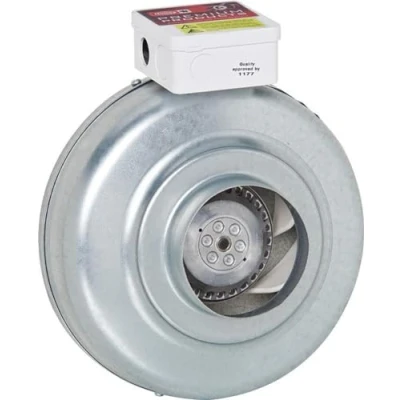 Abbildung von Helios Radial Rohrventilator RR 200 A Ventilator für Rohreinbau 4010184056584