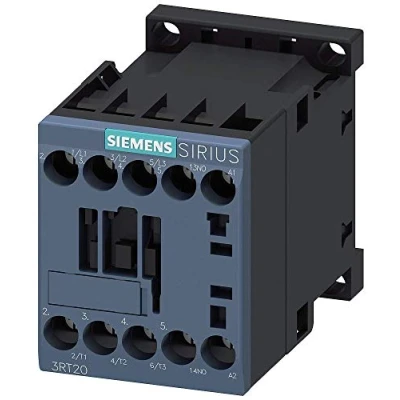 Abbildung von Siemens 3RT20161AP01 3RT2016 1AP01 Schuetz 3 Schließer 4kW 230 V/AC 9A mit Hilfskontakt 1St, weiß