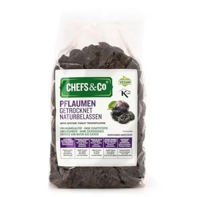 Abbildung von CHEFS &amp; CO Soft Pflaumen Ohne stein 750g 100% Natur Ganze Früchte Premium Qualität Keine Zusätze, Ungeschwefelt and Zucker (Ungezuckert) Frischeversiegelt