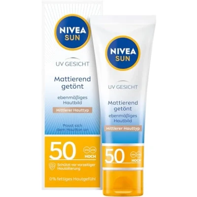 Abbildung von Nivea SUN UV Gesicht GET. Sonnenschutz BB EBENM. Hautbild 50ML L Sonnenschutz, Größe: 50 ml,