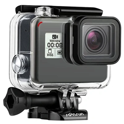 Abbildung von SOONSUN 45m Unterwassergehäuse für GoPro Hero 7 Black / 6 5 (2018) Kameras