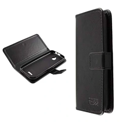 Abbildung von caseroxx Handy Hülle Tasche kompatibel mit Nokia 6300 4G Bookstyle Case Wallet in schwarz