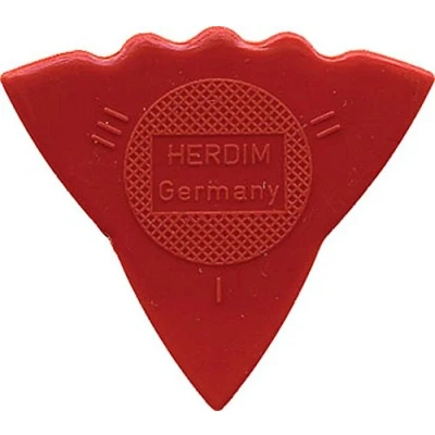 Abbildung von Herdim Plektrum 3 Stärken 12er Pack Farbe: Rot