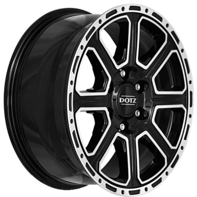 Abbildung von DOTZ 5 loch 18Zoll 120mm Alufelge kalahari dark schwarz OKAG9BP30 Felge Stahl