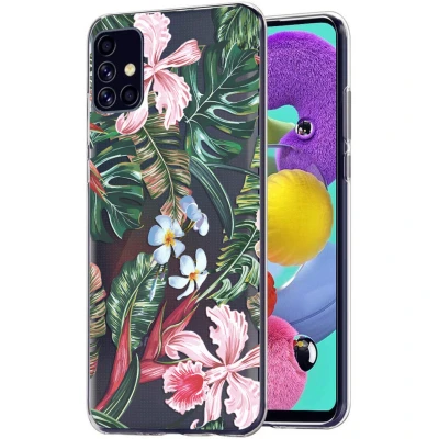 Abbildung von Samsung Galaxy A51 Hülle Silikon iMoshion Soft Case/Backcover Handyhülle Grün Natur Design
