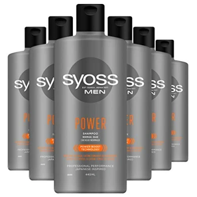 Abbildung von 6x Syoss Men Shampoo Power für normales Haar 440ml