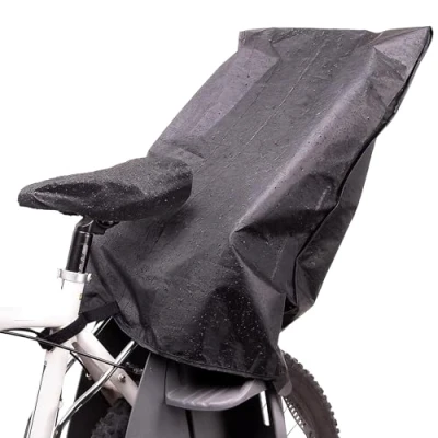 Abbildung von Zamboo Fahrradkindersitz Schwarz, Regenschutz für Abdeckung Kinder Fahrradsitz