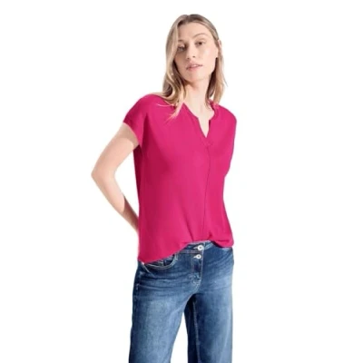 Abbildung von Cecil Tshirt basic, Damen, Größe: Small, Pink