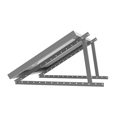Abbildung von enjoy solar Dreiecke Aluminium verstellbare Halterung mit Neigungswinkel 20 60 für Solarpanel Solarmodul, Modulbreite bis 680mm(inkl. Schrauben und Muttern)
