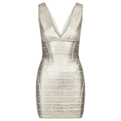 Abbildung von ApartFashion Damen Kleid, Silber, Normal
