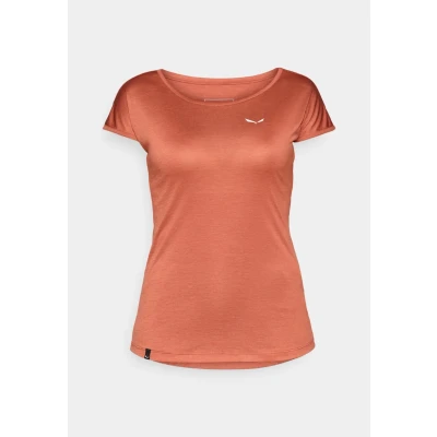 Abbildung von Salewa Puez Melange Dry T Shirt Damen, Rot, 2XL