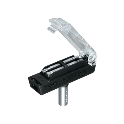 Abbildung von Topeak Torque 6 Drehmomentschlüssel aus Stahl und Fiberglas in der Farbe Schwarz Silber, Maße: 6,6cm x 2,3cm 8,9cm, 15410014