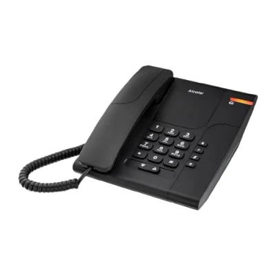 Abbildung von Alcatel Temporis 180 Noir Schnurgebundenes Telefon, analog Schwarz Kabelgebundenes Telefon