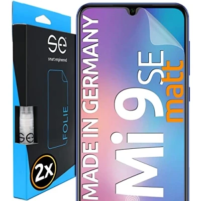 Abbildung von smart engineered [2 Stück] Entspiegelte 3D Schutzfolien kompatibel mit Xiaomi Mi 9 SE, hüllenfreundliche matte Displayschutz Folie, Schutz vor Schmutz und Kratzern, kein Schutzglas