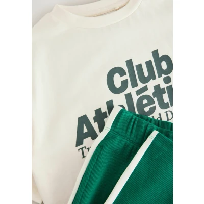 Abbildung von Next WIDE LEG SET Stoffhose für Kinder, Größe: 104, Green