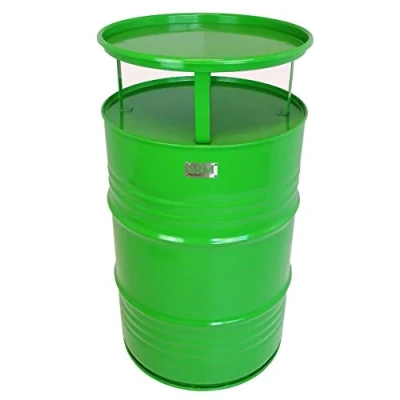 Abbildung von Fassmöbel Stehtisch Bistrotisch Tisch Design Partytisch Grün Ø 57cm Höhe 108cm / Glatter Glanz Pflegeleichte Oberfläche