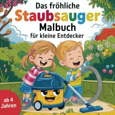 Abbildung von Das fröhliche Staubsauger Malbuch für kleine Entdecker ab 4 Jahren