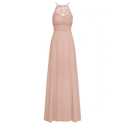 Abbildung von Apart Fashion Damen Chiffon Lace Evening Special Occasion Dress, Rosa, L EU