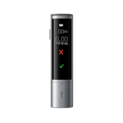 Abbildung von Baseus Car Mount SafeJourney Pro Series Alcohol breathalyser in Aluminium case 470 mAh Gray (CRCX060014)