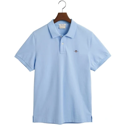 Abbildung von Gant Herren Reg Shield Pique Polohemd, Capri Blue, 4XL EU