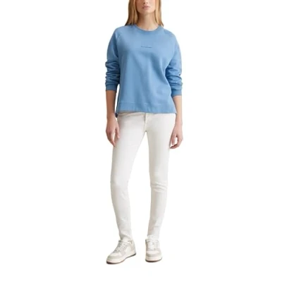 Abbildung von Marc O&#039;Polo Denim CREW NECK Sweatshirt, Damen, Größe: Medium, Cornflower blue