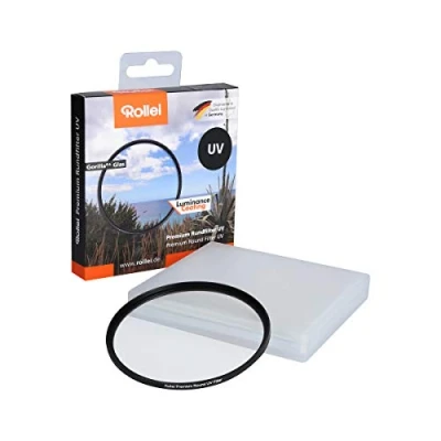 Abbildung von Rollei Premium Rundfilter UV 67 mm Filter und Schutzfilter mit Aluminium Ring aus Gorilla Glas spezieller Beschichtung Größe: