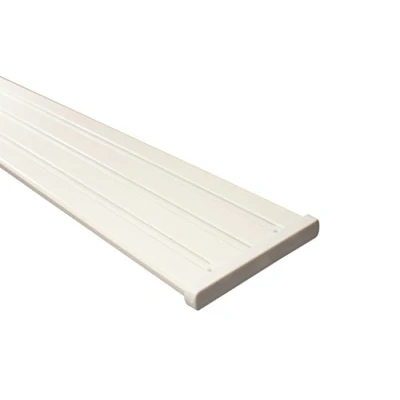 Abbildung von iso design Gardinenschiene 3 und 4 läufig aus Aluminium in weiß, 160 cm