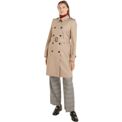 Abbildung von Tommy Hilfiger Trenchcoat COTTON DB SLIM FIT TRENCH mit den typischen Trenchdetails