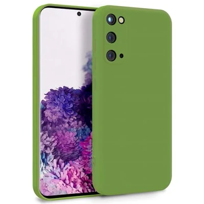 Abbildung von MyGadget Hülle für Samsung Galaxy S20 FE Zweilagige Handyhülle mit Kameraschutz Cover Innenfutter &amp; Silikon außen Grün