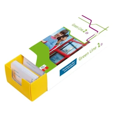 Abbildung von Klett Green Line 2 G9 Klasse 6 Vokabel Lernbox zum Schulbuch: Englisch passend Lehrwerk üben: Karteikarten Box Schulbuch